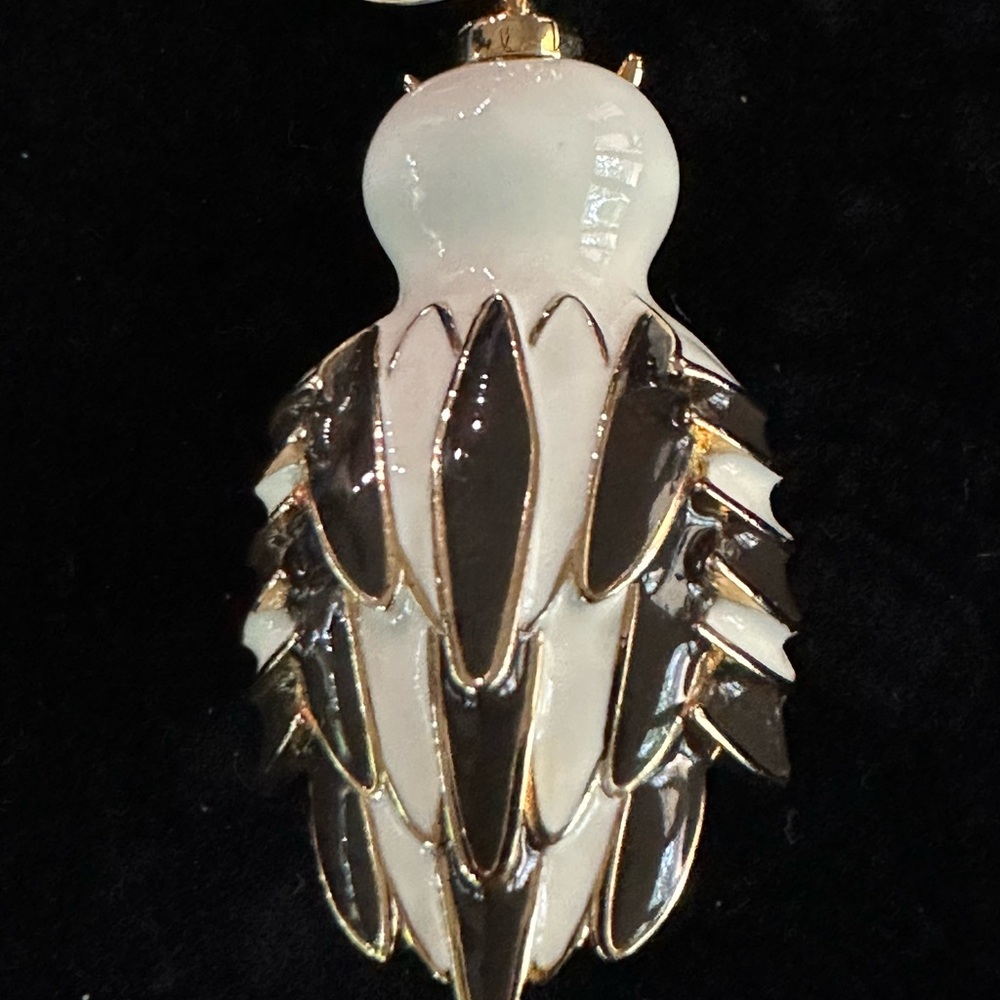 Gorgeous Vintage Henri Bendel Hazel Owl Key Fob W/ Swarovski Crystals NWT - Picture 8 of 16